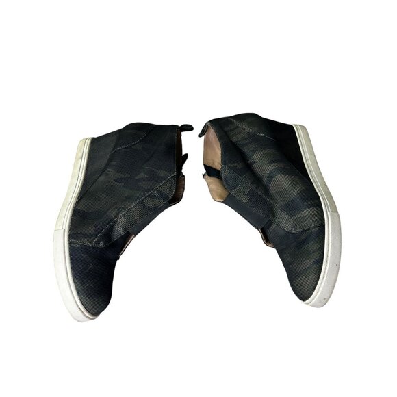 Linea Paolo Women's Felicia Wedge Heel Boot Sz 9 Green Camo Side Zip - Picture 6 of 15